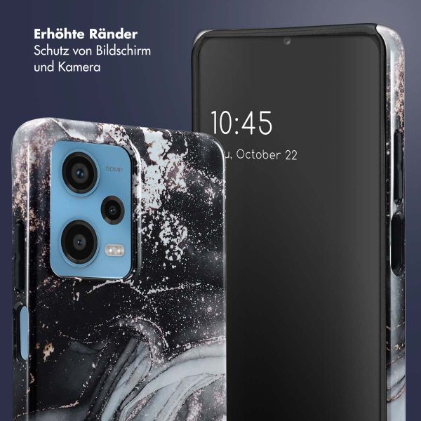 Selencia Vivid Back Cover Xiaomi Redmi Note 12 Pro (5G) - Chic Marble Black