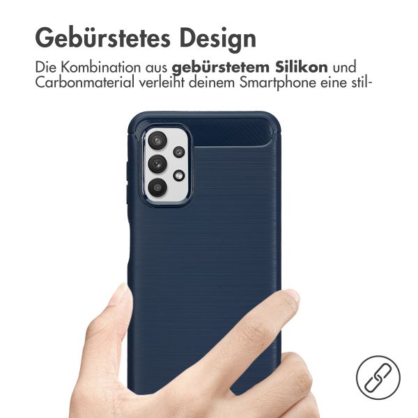 imoshion Brushed Back Cover Samsung Galaxy A32 (5G) - Dunkelblau