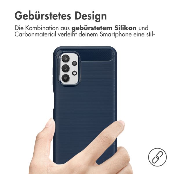 imoshion Brushed Back Cover für das Samsung Galaxy A32 (5G) - Dunkelblau