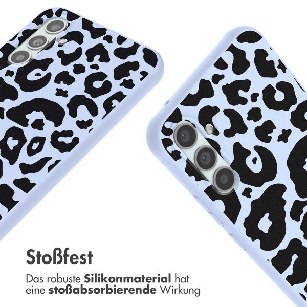 imoshion SilikonHülle design mit Band Samsung Galaxy A34 (5G) - Animal Lila