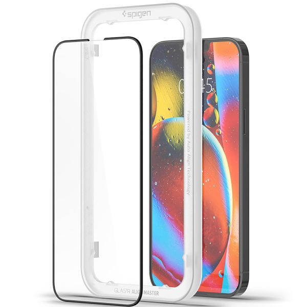 Spigen AlignMaster Full Screen Protector 2-Pack für das Apple iPhone 13 Pro Max - Schwarz