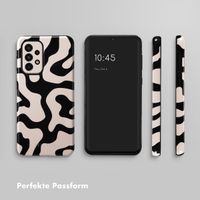 Selencia Vivid Tough Back Cover für das Samsung Galaxy A33 - Art Wave Black