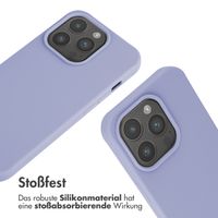 imoshion Silikonhülle mit Band für das iPhone 15 Pro - Violett