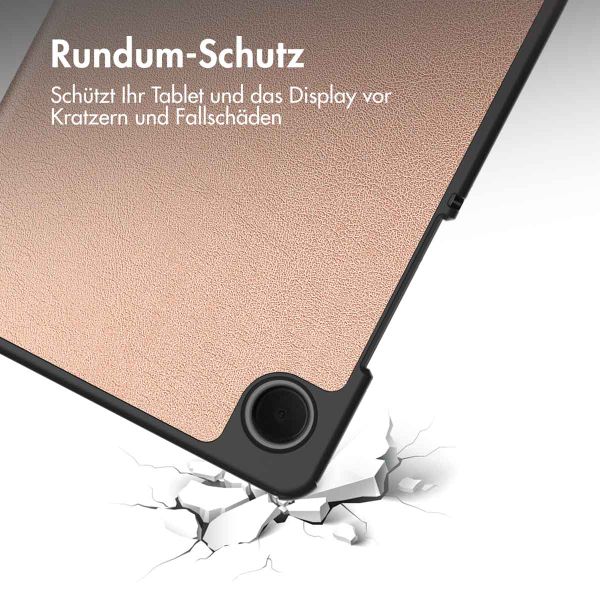 imoshion Trifold Klapphülle für das Samsung Galaxy Tab A9 8.7 Zoll - Rose Gold