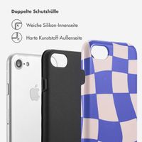 Selencia Vivid Tough Back Cover für das iPhone SE (2022 / 2020) / 8 / 7 / 6(s) - Groovy Sapphire Blue