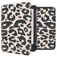 imoshion Design Slim Hard Case Klapphülle Kobo Clara Colour / BW - Leopard