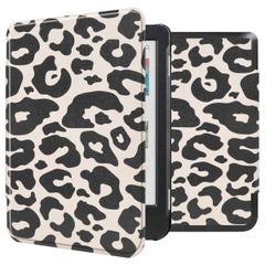 imoshion Design Slim Hard Case Sleepcover für das Kobo Clara Colour / Clara BW / Tolino Shine 5 / Shine Color - Leopard