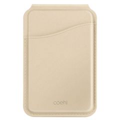 Coehl MagSafe Kartenhalter mit Spiegel und Ständer - Cream