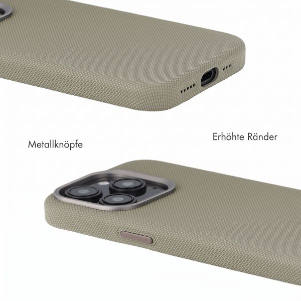 Accezz Mesh Backcover mit MagSafe Apple iPhone 16 Pro - Dunkelgrau