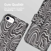 imoshion ﻿Design Klapphülle für das Apple iPhone SE (2022 / 2020) / 8 / 7 / 6(s) - Black And White