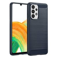 imoshion Brushed Back Cover für das Samsung Galaxy A33 - Dunkelblau