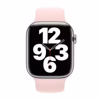 Apple Silikon Solo Loop für das  Apple Watch | 38/40/41/42 mm - Größe 5 - Chalk Pink