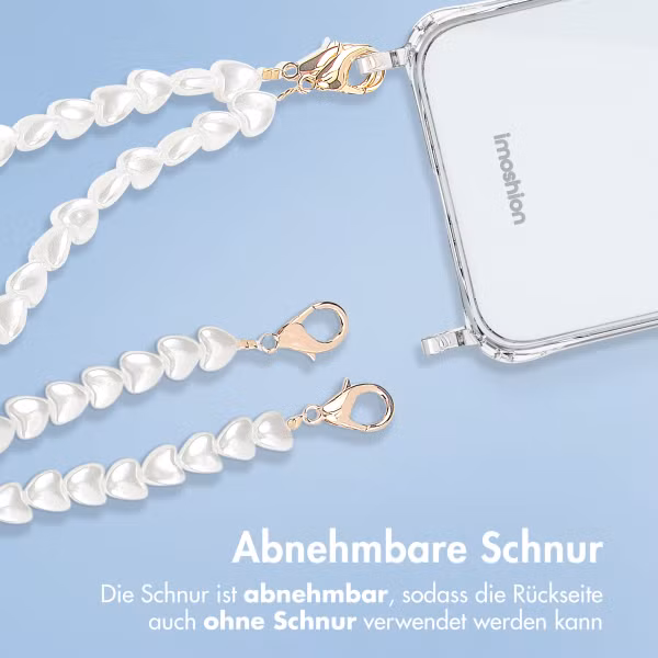 imoshion Back Cover mit Band + Armband Apple iPhone 14 Pro Max - Perlenherzen