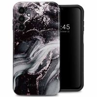 Selencia Vivid Tough Back Cover für das Samsung Galaxy A15 (5G/4G) - Chic Marble Black