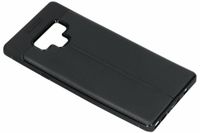 Leder Silikon-Case Schwarz für das Samsung Galaxy Note 9