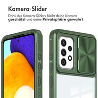 imoshion Back Cover mit Kameraschieber für das Samsung Galaxy A52(s) (5G/4G) - Dunkelgrün