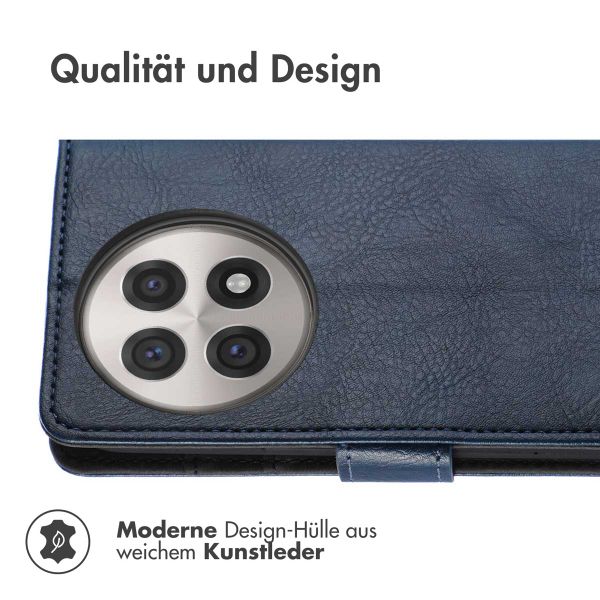 imoshion Luxuriöse Klapphülle OnePlus 13R - Dunkelblau