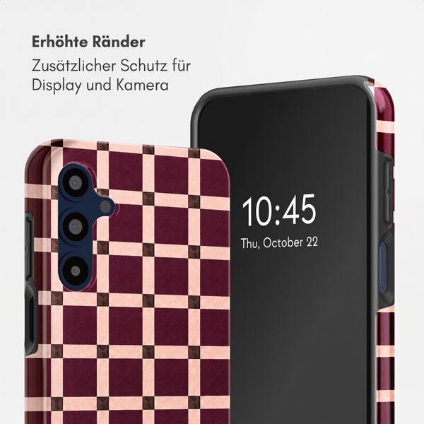 Selencia Vivid Back Cover Samsung Galaxy A16 - Check This Burgundy