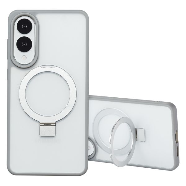 Accezz Ring Stand Backcover mit MagSafe Samsung Galaxy S25 Edge - Grau