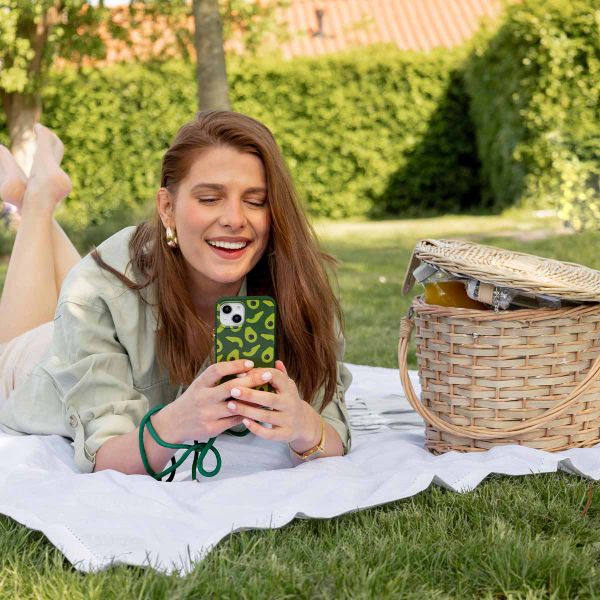 imoshion SilikonHülle design mit Band Samsung Galaxy S21 Plus - Avocado Green