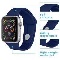 imoshion Silikonband für das Apple Watch Series 1 bis 11 / SE / Ultra (44/45/46/49 mm) - Dunkelblau