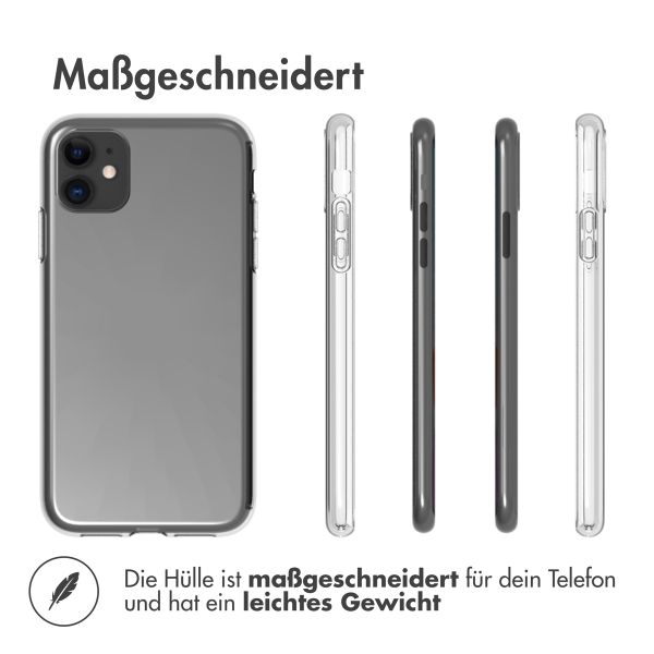 Accezz TPU Clear Cover Transparent für iPhone 11