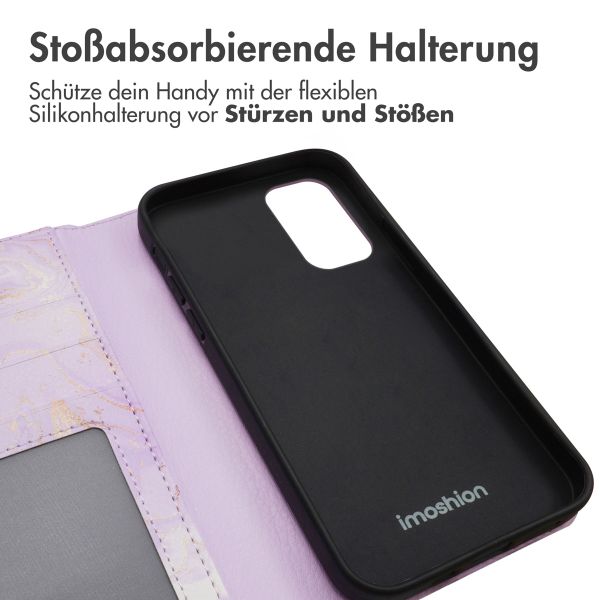 imoshion Design Klapphülle Samsung Galaxy A33 - Purple Marble