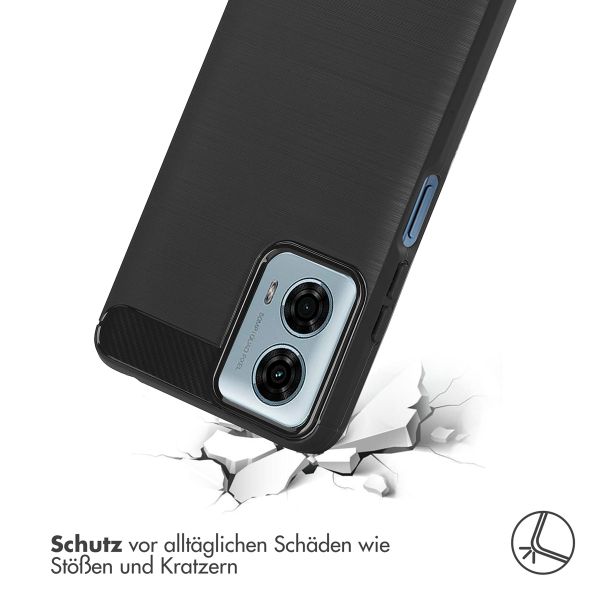 imoshion Brushed Back Cover für das Motorola Moto G04 / G24 - Schwarz