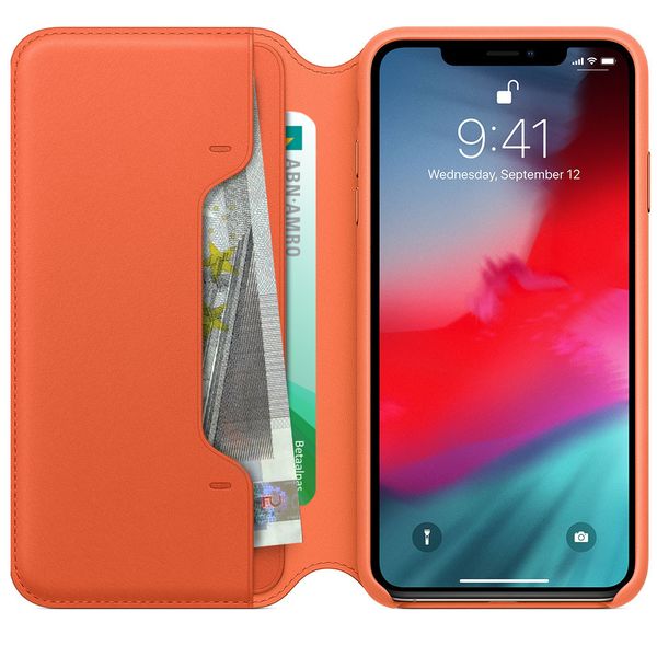 Apple Leather Folio Klapphülle Sunset für das Apple iPhone Xs Max