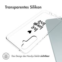 imoshion Design Hülle für das Samsung Galaxy A54 (5G) - Live Laugh Love - Schwarz