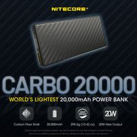 Nitecore Carbo 20000 |  Carbonfaser Powerbank - 20.000 mAh