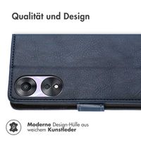 imoshion Luxuriöse Klapphülle Oppo A58 - Dunkelblau