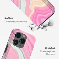 Selencia Vivid Tough Back Cover mit MagSafe für das iPhone 15 Pro Max - Pastel Lipstick Marble