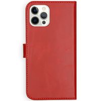 Selencia Echtleder Klapphülle Apple iPhone 12 Pro Max - Rot