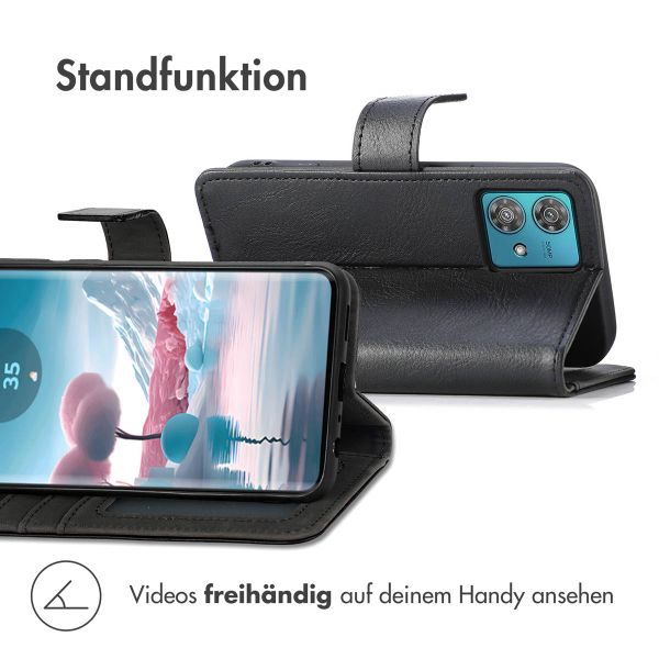imoshion Luxuriöse Klapphülle Motorola Edge 40 Neo - Schwarz