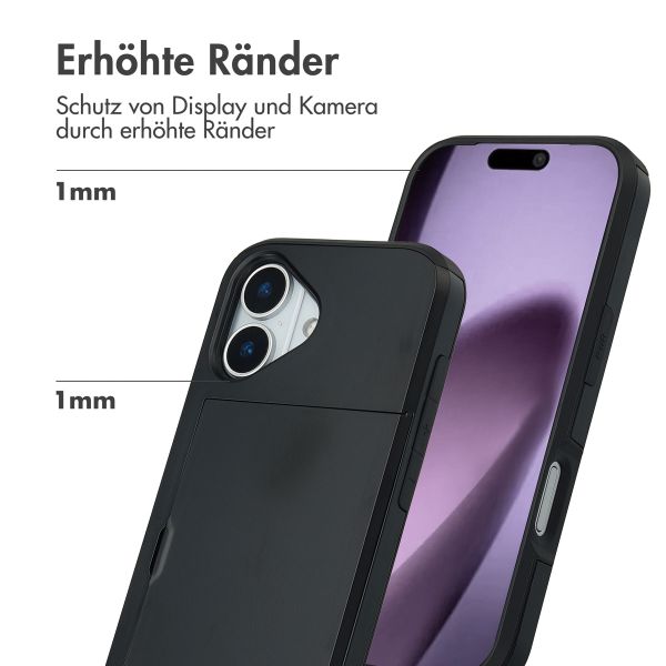 imoshion Backcover mit Kartenfach Apple iPhone 17 - Schwarz