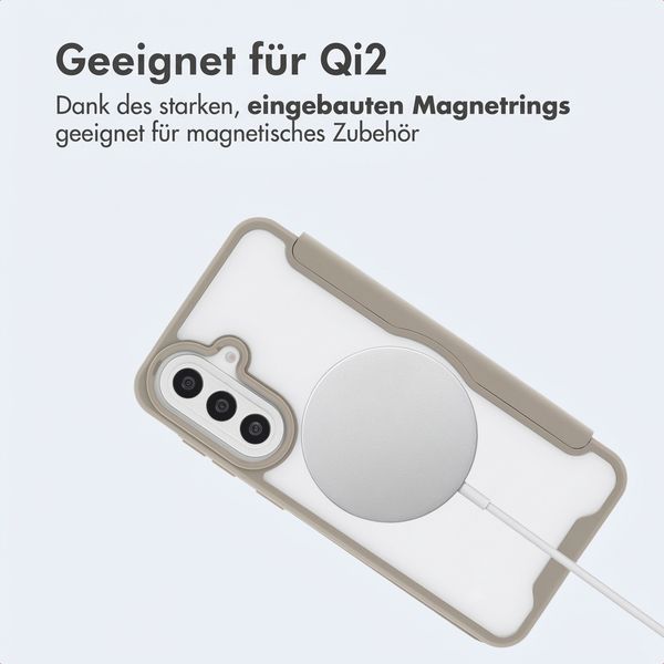 imoshion Transparente Bookcase mit MagSafe Samsung Galaxy A57 (5G) - Beige