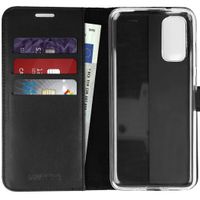 Valenta Klapphülle Leather Schwarz für das Samsung Galaxy S20