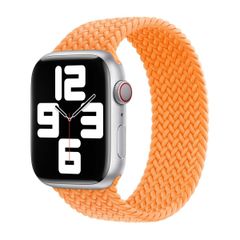 Apple Geflochtenes Solo Loop für das  Apple Watch | 38/40/41/42 mm - Größe 7 - Bright Orange