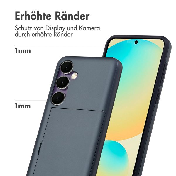 imoshion Backcover mit Kartenfach Samsung Galaxy S24 FE - Dunkelblau