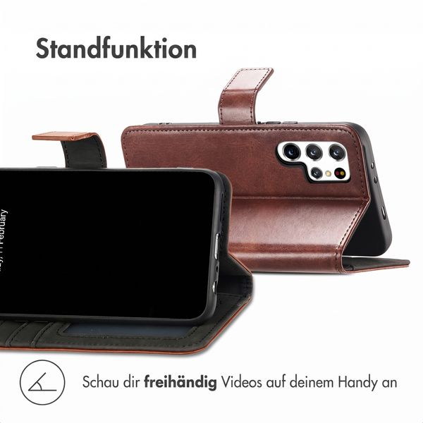 imoshion Luxuriöse Klapphülle Samsung Galaxy S22 Ultra - Dunkelbraun