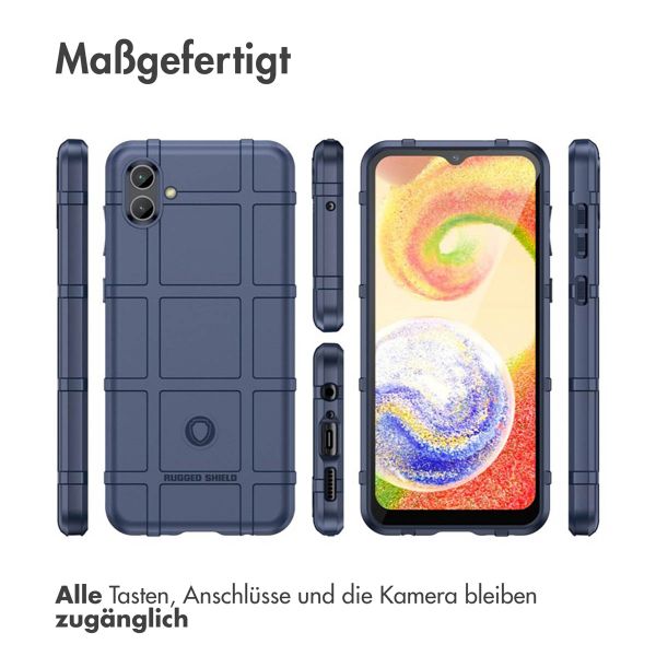 imoshion Rugged Shield Backcover für das Samsung Galaxy A04 - Dunkelblau