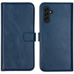 Selencia Echtleder Klapphülle Samsung Galaxy A13 (5G) / A04s - Blau