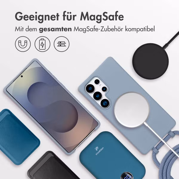 imoshion Color Backcover mit abnehmbarem Handykette und MagSafe Samsung Galaxy S25 Ultra - Ash Blue