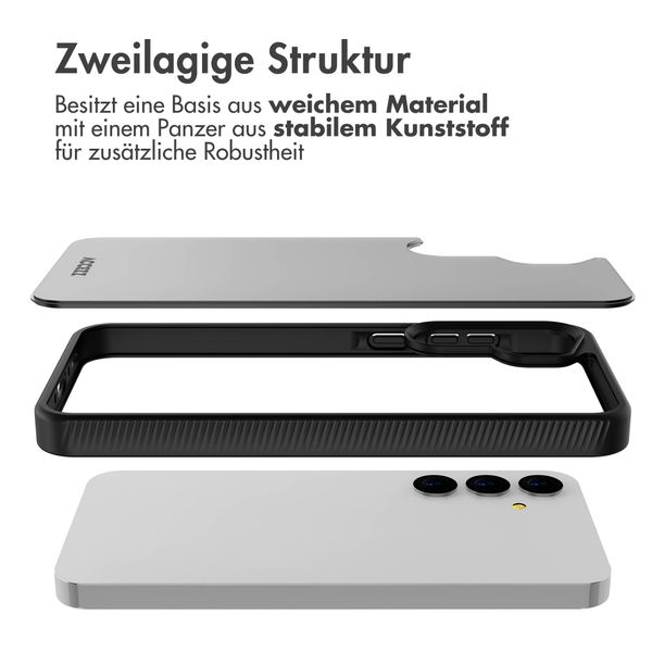 Accezz Rugged Frosted Back Cover Samsung Galaxy A35 - Schwarz