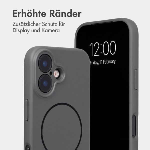 Accezz Grip Backcover mit MagSafe Apple iPhone 16 - Grau