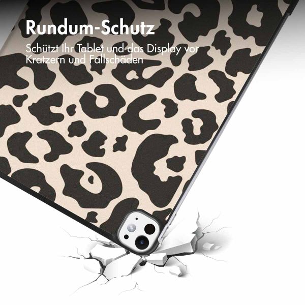 imoshion Design Trifold Klaphülle Apple iPad Pro 11 (2024) M4 - Leopard