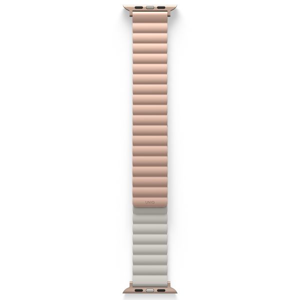 Uniq Revix doppelseitiges Armband für das  Apple Watch Series 1 t/m 9 / SE (38/40/41 mm) | Series 10 / 11 (42 mm) - Blush Pink / Beige
