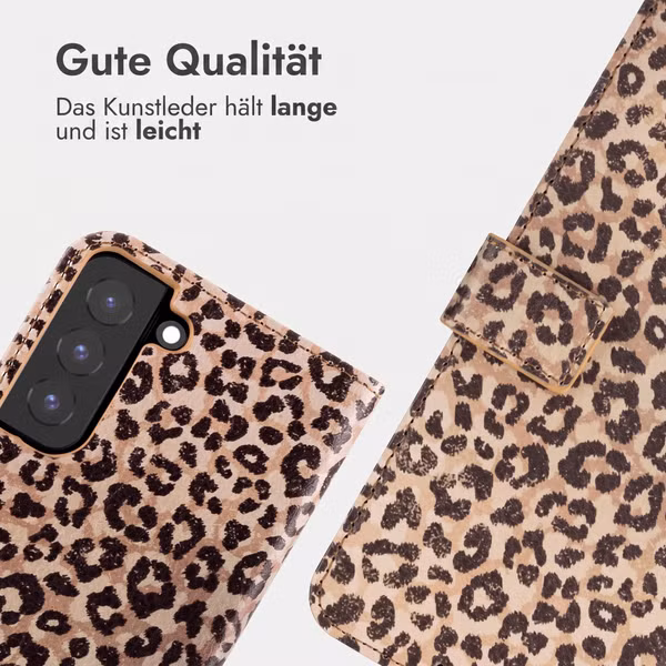 imoshion Design Klapphülle Samsung Galaxy S22 - Leopard Mood