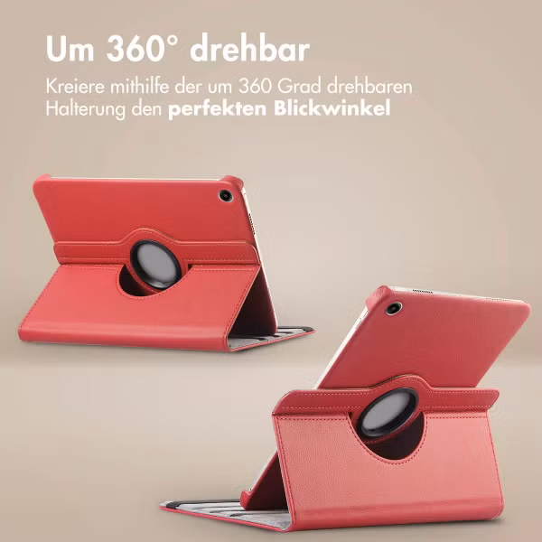 imoshion 360° drehbare Klapphülle Samsung Galaxy Tab A11 Plus / A9 Plus - Dunkelrot